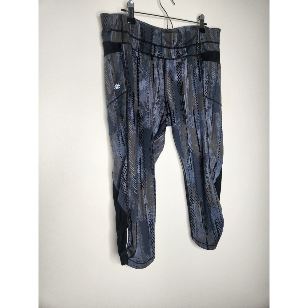 Athleta‎ Arrow Be Free Knicker Capri Leggings Size Large Tall